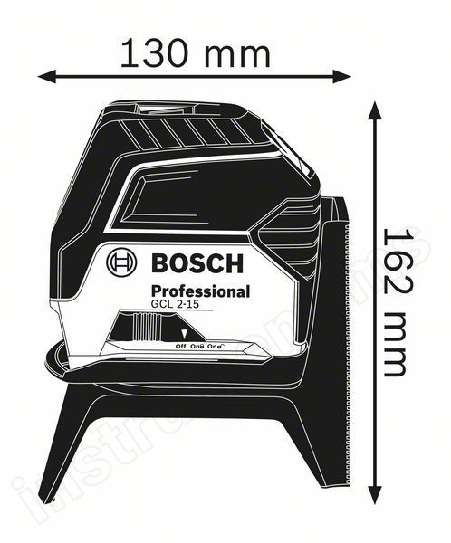 Нивелир лазерный комбинированный Bosch GCL 2-15+RM1+BM3   арт.0601066E02 - фото 7