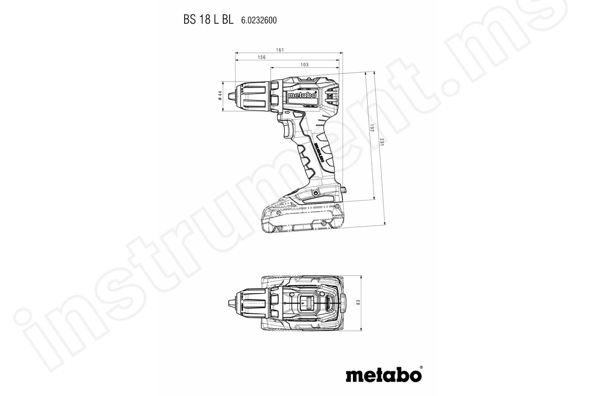 Аккумуляторный шуруповерт Metabo BS 18 L BL - фото 4